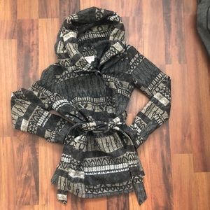 Target Mossimo - Gray Tribal Print Coat - Size S